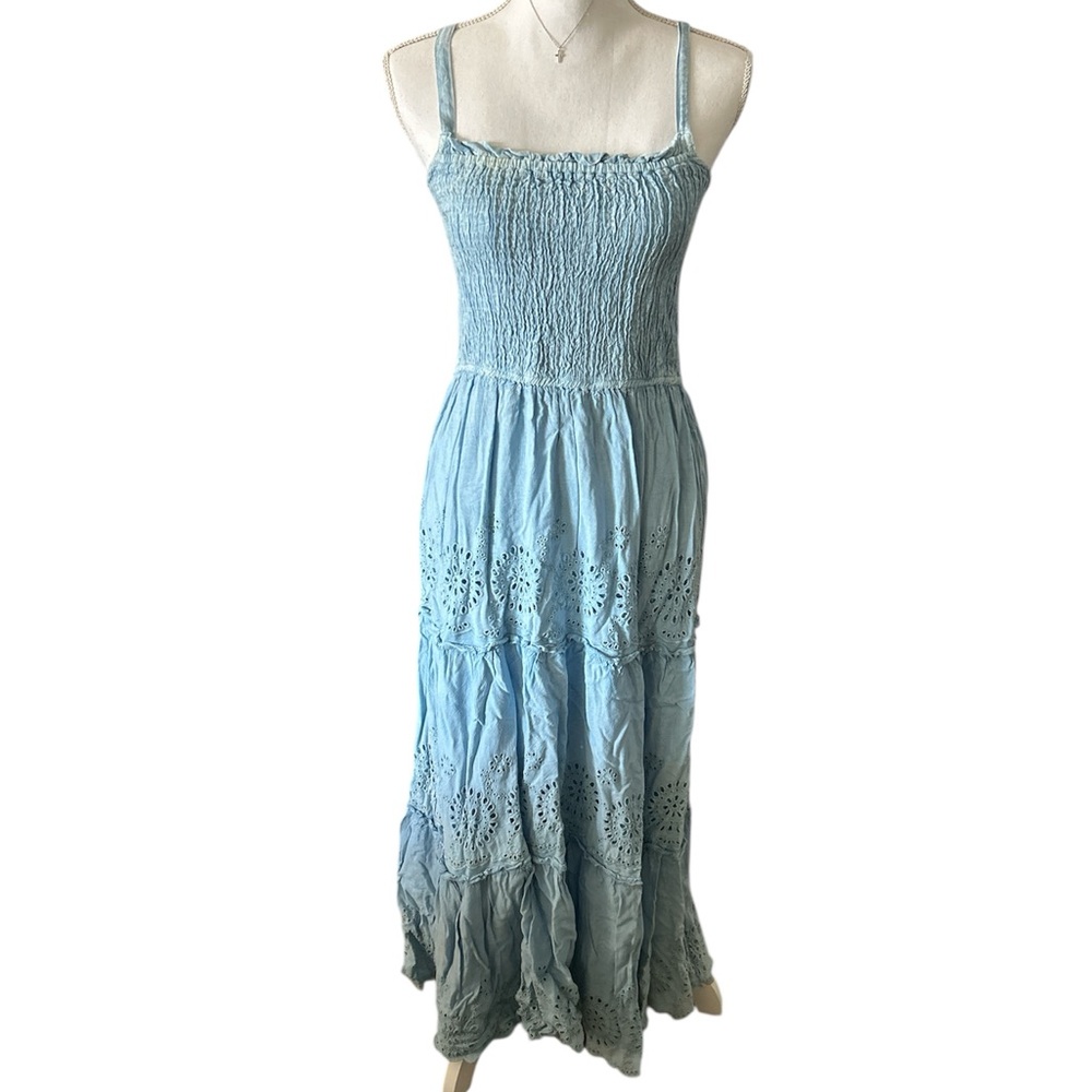Jessica Simpson Light Blue Smocked Dress